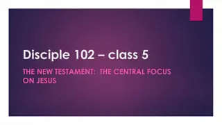 Focus on Jesus in the New Testament