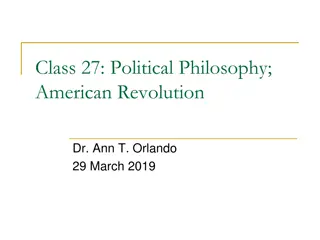 American Revolution and Political Philosophy Overview