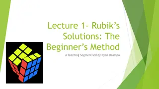 Beginner's Guide to Solving a Rubik's Cube