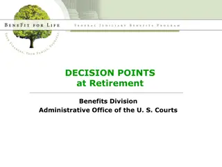 Retirement Benefits Decision Points and Information