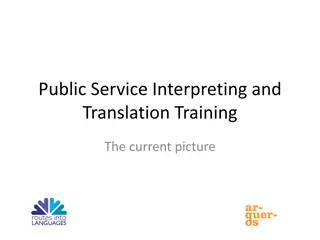 Issues in Public Service Interpreting and Translation Training