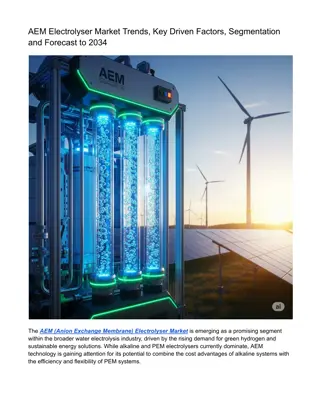 AEM Electrolyser Market Trends, Key Drivers & Forecast