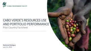 Cabo Verde Resources Utilization and Portfolio Performance