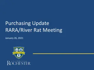 River Rat Meeting & P-Card Program Updates