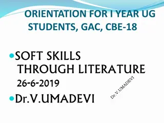 Soft Skills Development Through Literature