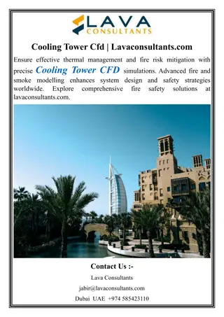 Cooling Tower Cfd  Lavaconsultants