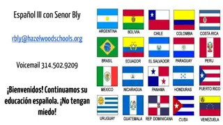 Spanish III Course Information - Skills-Based Communication Class