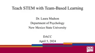 Learn about Team-Based Learning for STEM Education