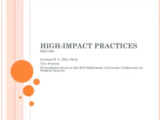High-Impact Practices at BU: Student Engagement and Success
