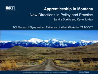 New Directions in Apprenticeship Programs