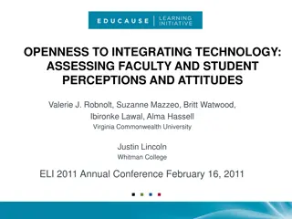 Integrating Technology: Faculty and Student Perceptions