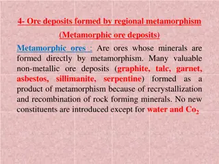 Ore Deposits Formed by Regional Metamorphism