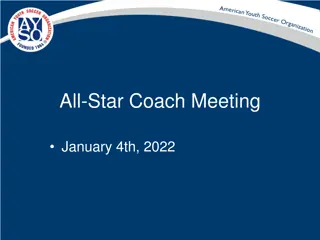 All-Star Coach Meeting and Program Guidelines