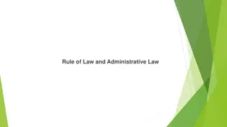 Understanding the Rule of Law and Administrative Law