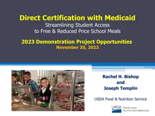 Streamlining Student Access to School Meals 2023 Demonstration