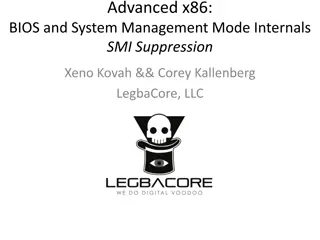 Advanced x86 BIOS and SMI Suppression Internals