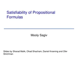 Verification by Reduction to SAT Problem