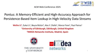 Memory-Efficient Approach for High-Velocity Data Streams