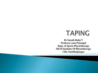 Benefits of Taping for Injury Recovery