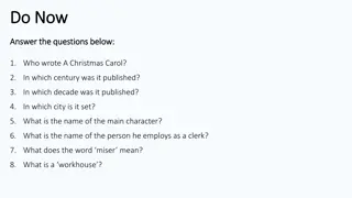 Christmas Carol Trivia and Analysis