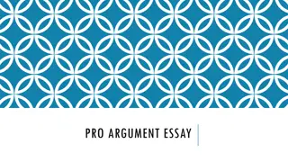 Effective Strategies for Writing a Pro Argument Essay
