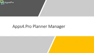 Efficient Planner Management for Productivity