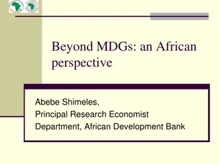 African Perspective on MDGs Challenges