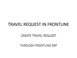 Create Travel Requests Through Frontline ERP