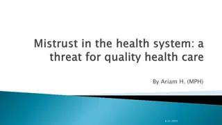 Understanding Medical Mistrust and Its Implications