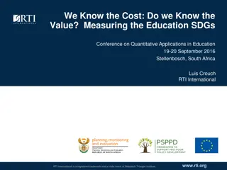 Measuring Education SDGs - Conference Overview