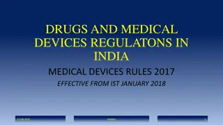 Medical Devices Regulations in India