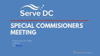 Special Commissioners Meeting Agenda and Updates