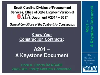 Construction Contracts and General Conditions Overview