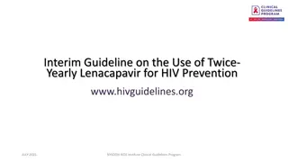 Lenacapavir HIV Prevention Guideline