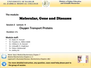Oxygen Transport Proteins: Myoglobin and Hemoglobin Overview