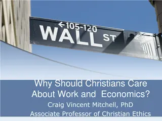 Christian Perspectives on Work, Economics, and Ethics