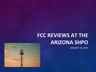 Arizona SHPO FCC Reviews Overview