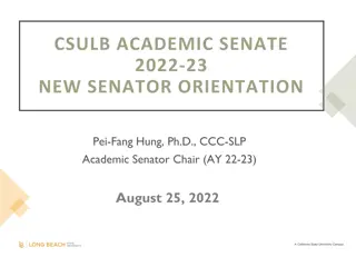 Understanding CSULB Academic Senate Structure & Processes