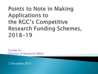 Research Funding Schemes and Project Types