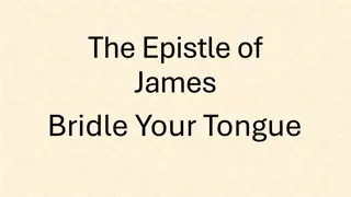 Epistle of James: Bridle Your Tongue