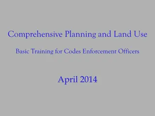 Land Use Regulation and Comprehensive Planning Overview