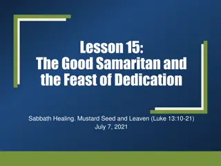 Sabbath Healing Miracle in Luke 13:10-17