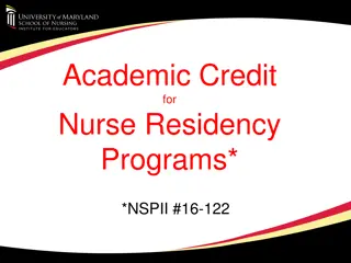 Nurse Residency Programs: Academic Credit Advantages