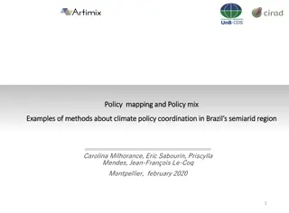 Policy Mixes and Climate Policy Coordination in Brazil's Semi-arid Region
