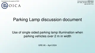 Proposal to Extend Parking Lamp Use for Wide Vehicles