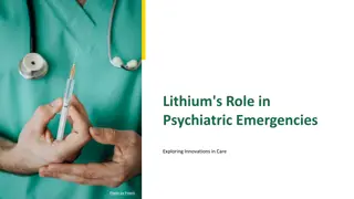 Exploring Lithium's Role in Psychiatric Emergencies