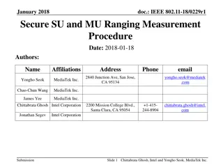 Secure SU and MU Ranging Measurement Procedure