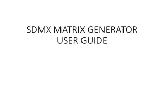 SDMX Matrix Generator User Guide