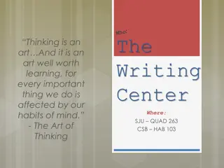 Enhance Writing Skills at the Writing Center
