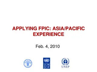 Applying FPIC in Asia-Pacific Experience